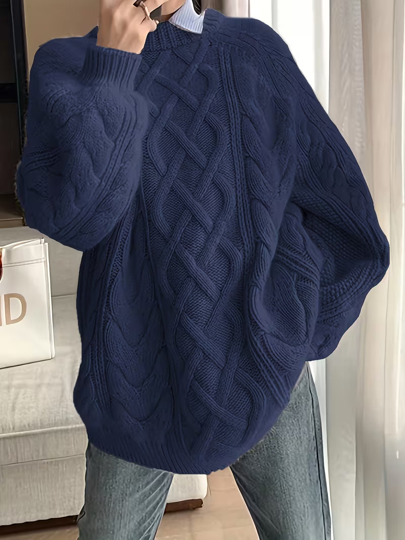 Elayra - Locker Sitzender Strick Pullover