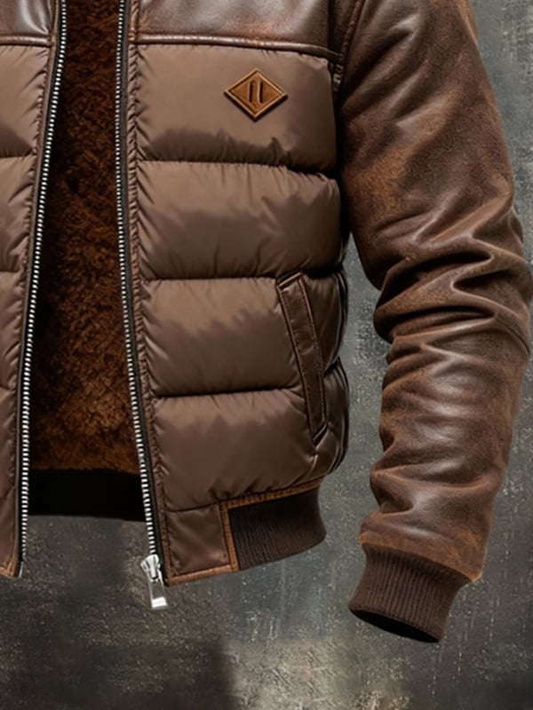 Giorgio – Retro Outdoor Jacke Aus Warmem Weichem Leder