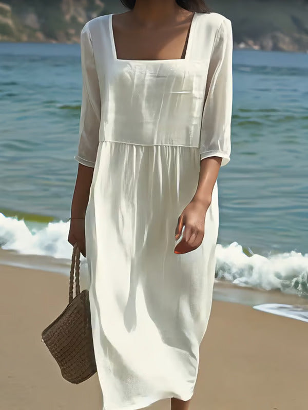 Odonnell – Lässiges Leinen kleid