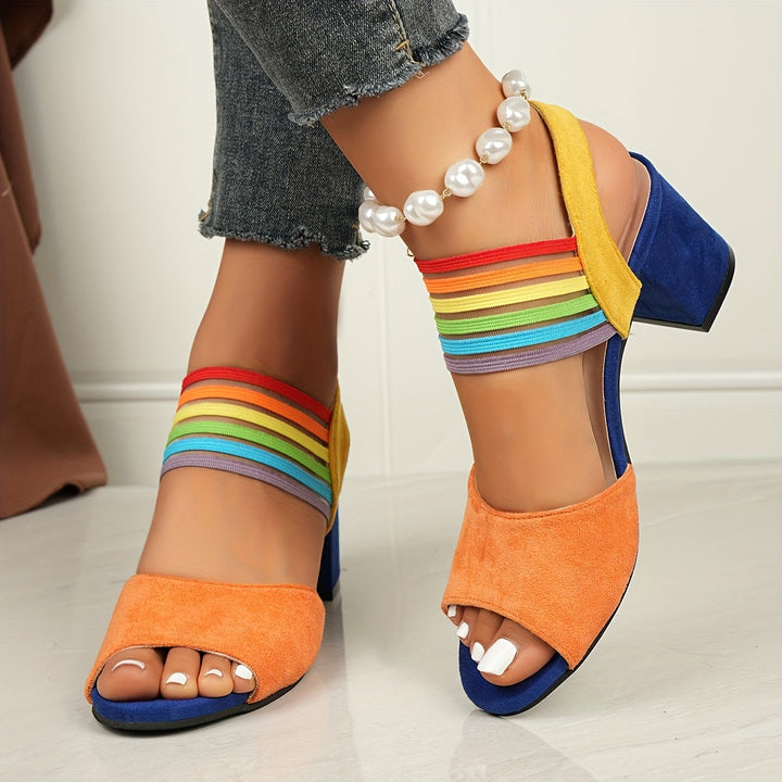 Aretha - Elegante Trendige Schuhe Mit Klobigem Absatz