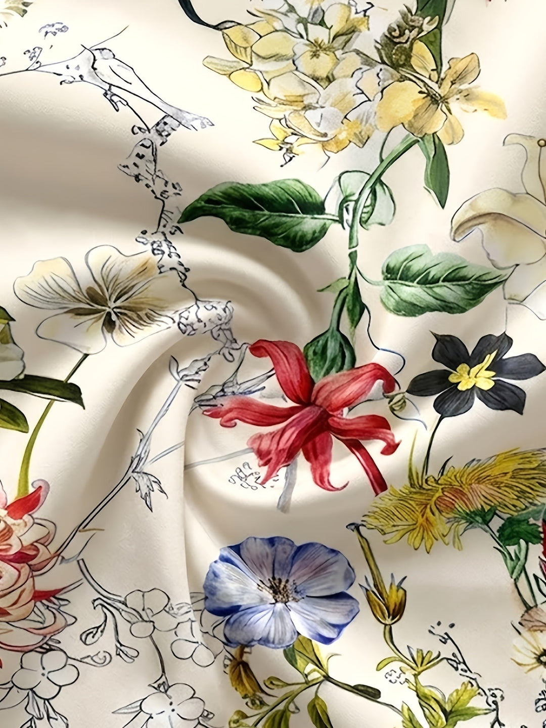 Nabilah - Lässiges Kurzarm Oberteil Mit Blumenmuster