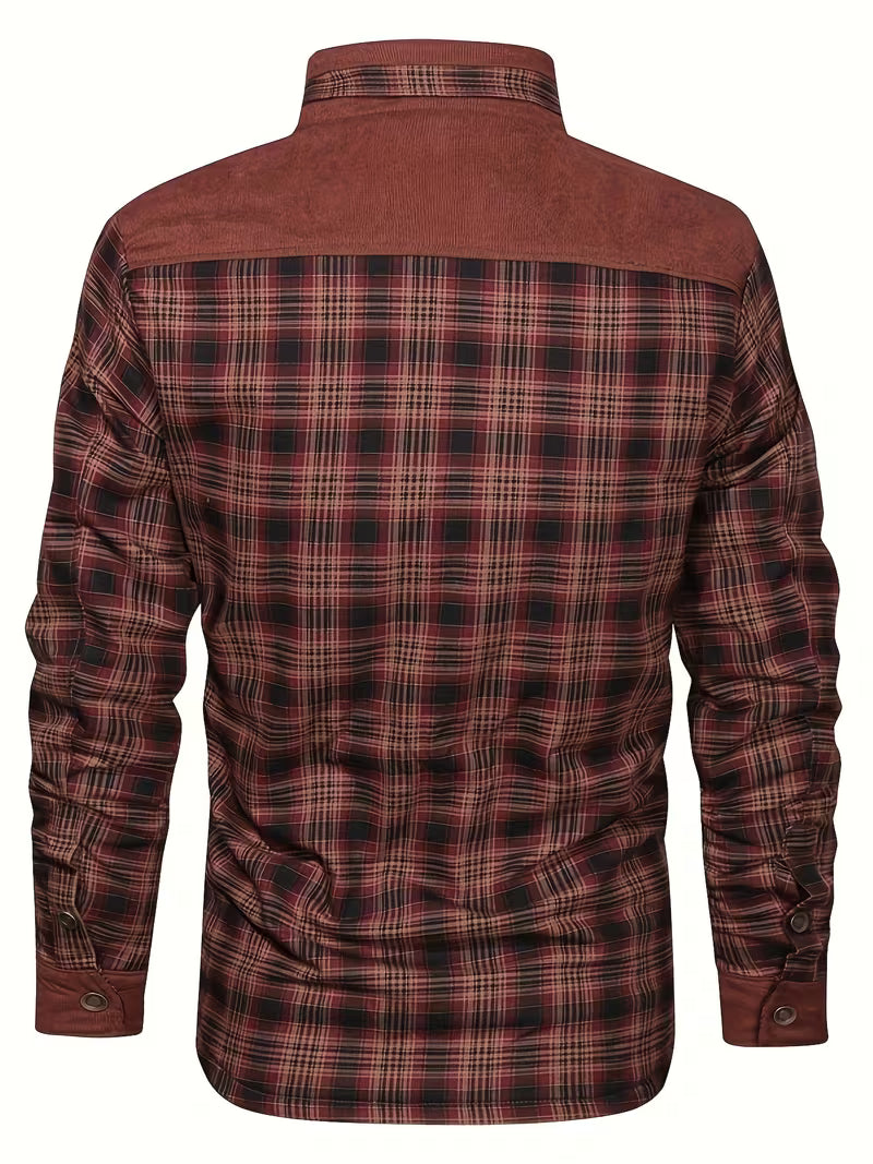 Kerrik – Karierte Jacke Mit Plüschfutter Am Revers