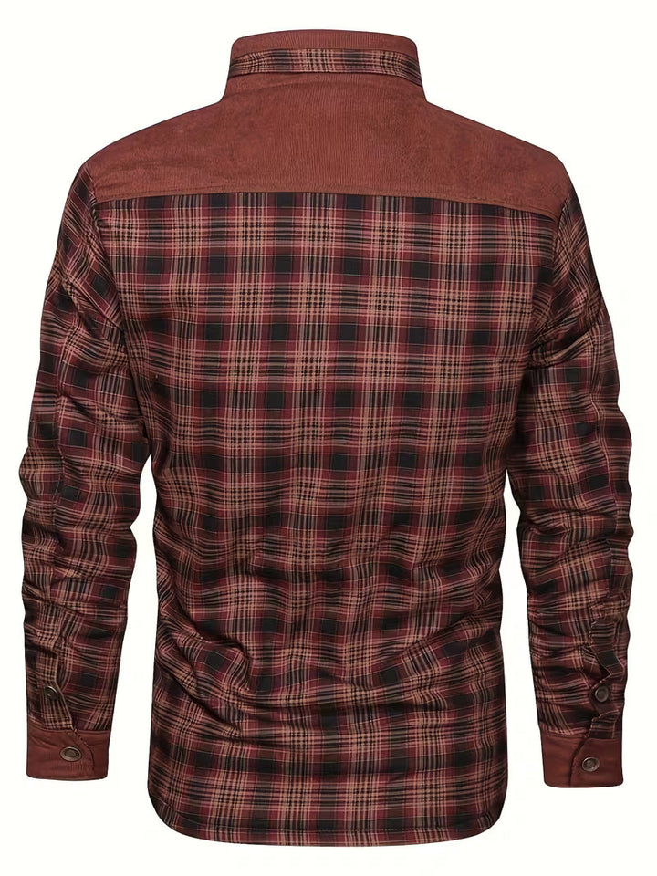 Kerrik – Karierte Jacke Mit Plüschfutter Am Revers