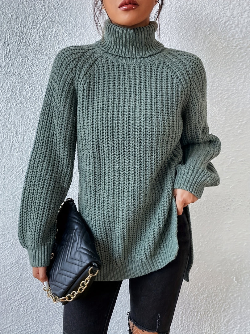 Felina – Langärmeliger Rollkragenpullover Aus Strick