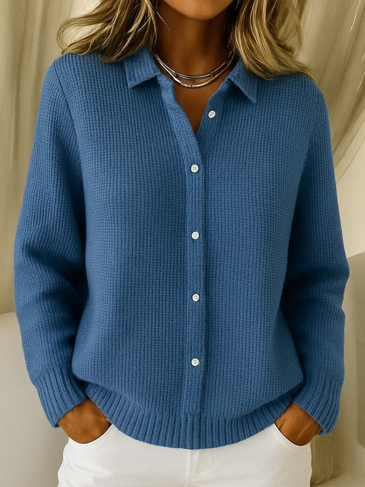 Nofar - Klassische Strickjacke Mit Knopfleiste