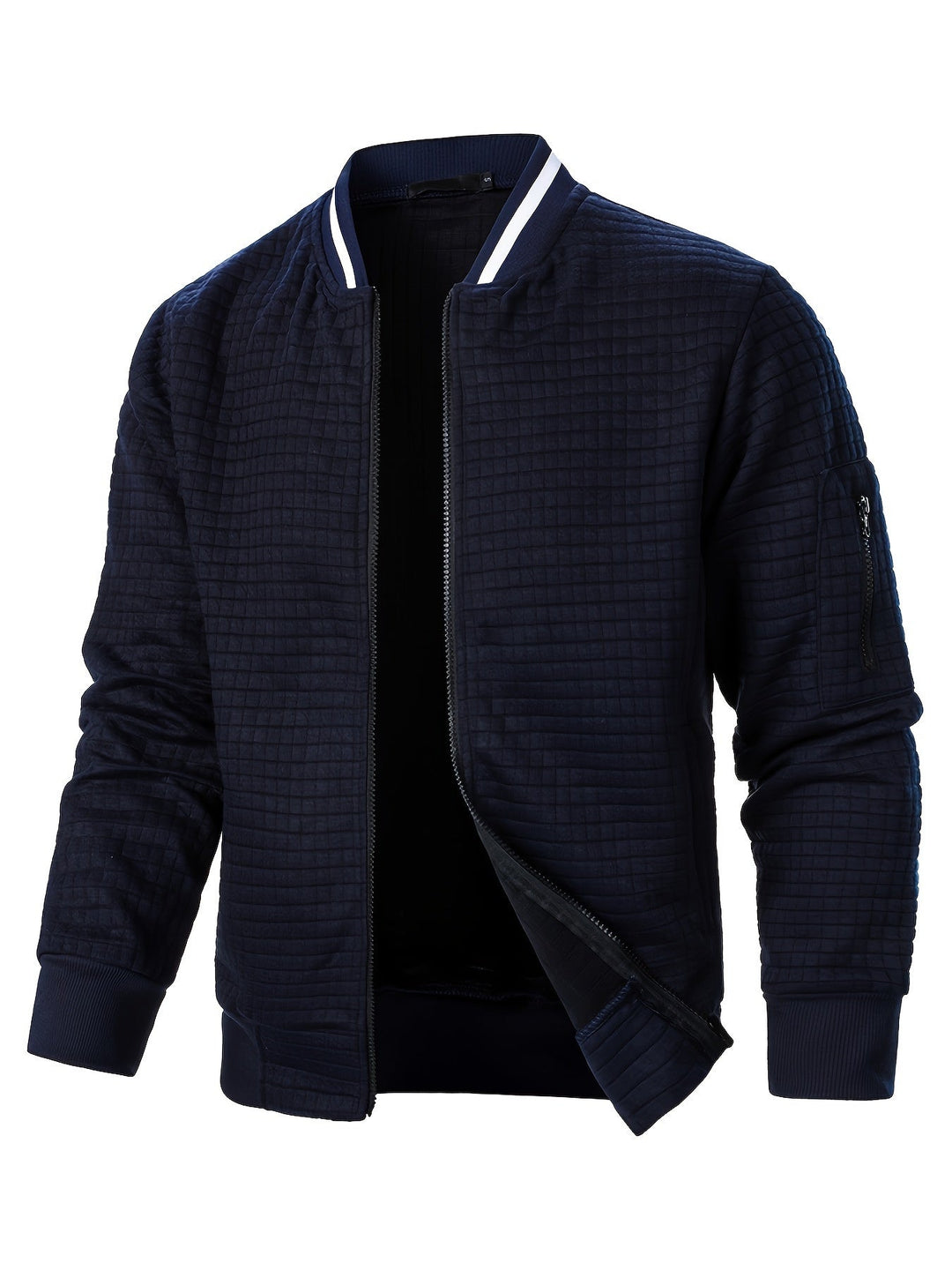 Benjie - Strick Jacke Mit Stehkragen Und Reißverschluss
