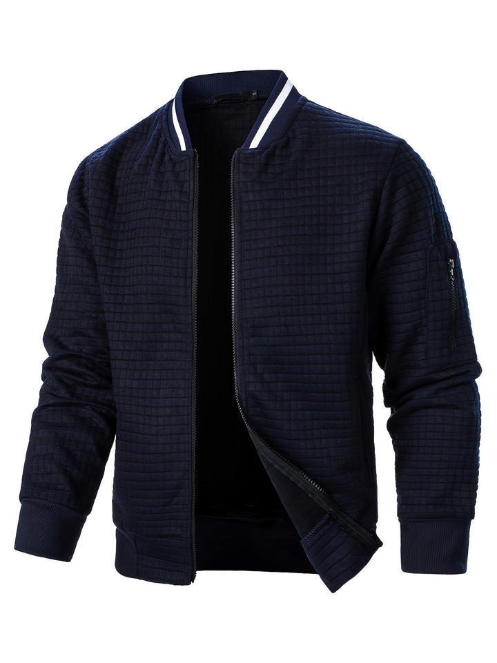 Benjie - Strick Jacke Mit Stehkragen Und Reißverschluss