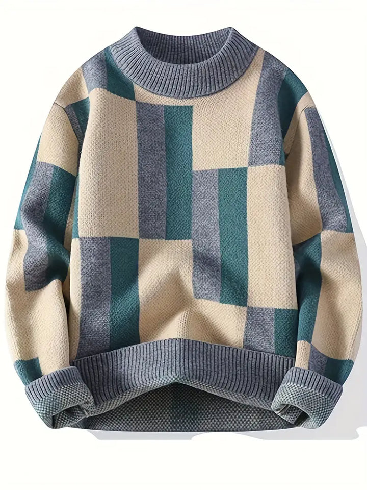 Tyrone – Strickpullover Mit Geometrischem Muster