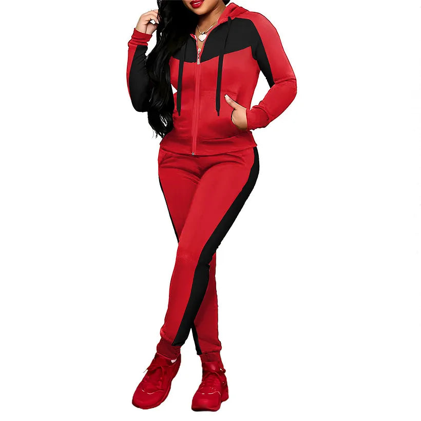 Meesha – 2-Teiliges Trainingsanzug-Set Im Colorblock-Gestaltung