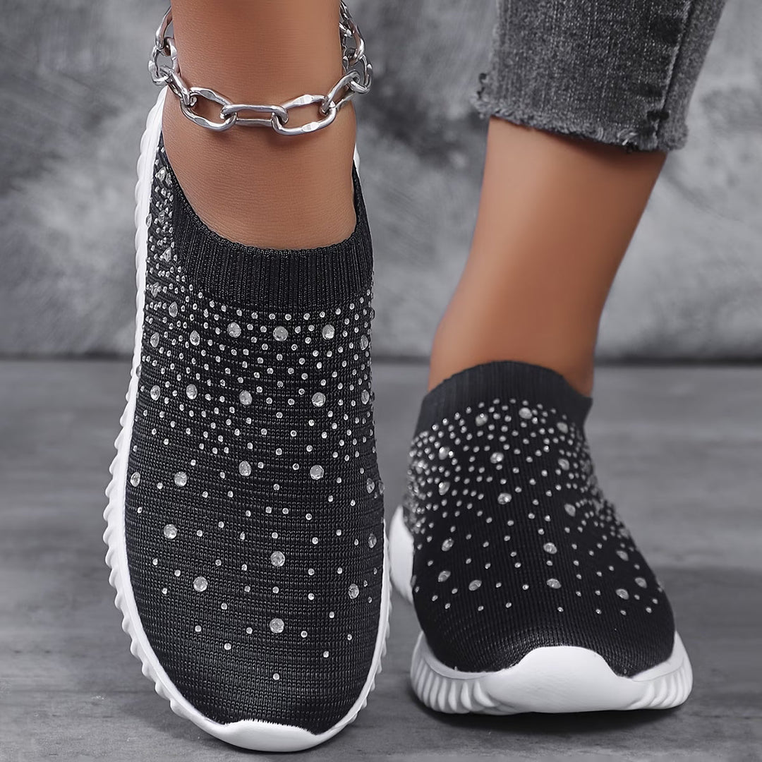 Elizaa – Bequemer Turnschuh Mit Strasssteinen