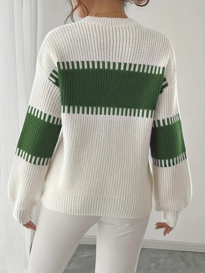 Gyneth - Langärmeliger Pullover Mit Rundhalsausschnitt