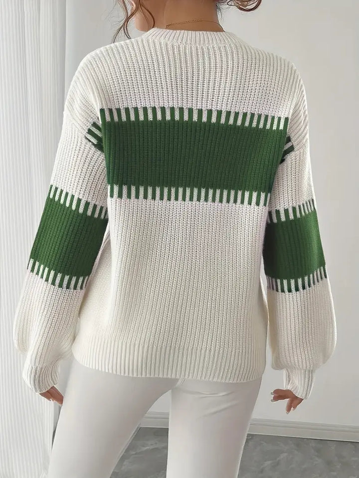 Gyneth - Langärmeliger Pullover Mit Rundhalsausschnitt