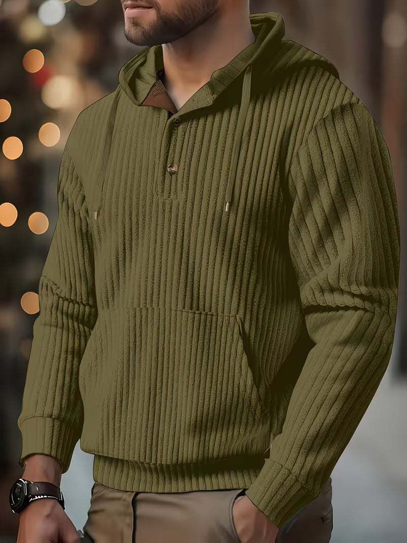 Colman – Elegantes Sweatshirt Mit Kapuze Und Struktur