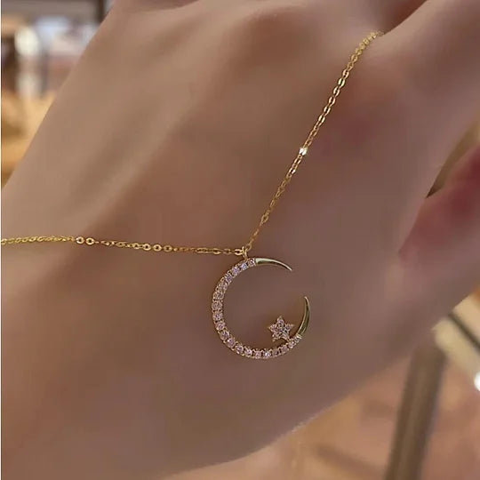 Mayana – Mond und Stern Halskette