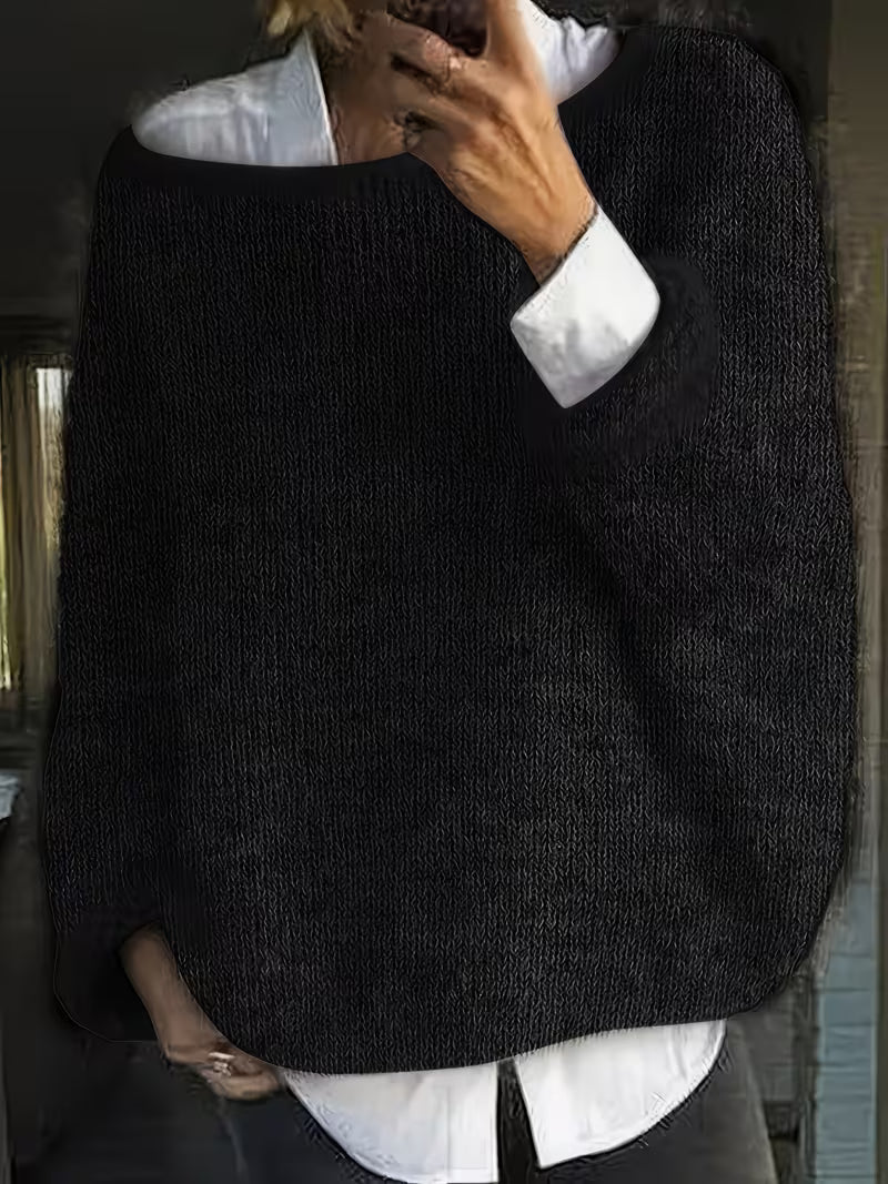 Maristela – Lässiger, Locker sitzender Pullover Mit Langen Ärmeln