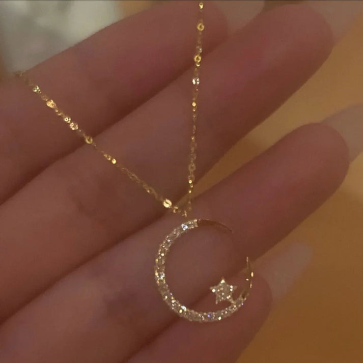 Mayana – Mond und Stern Halskette