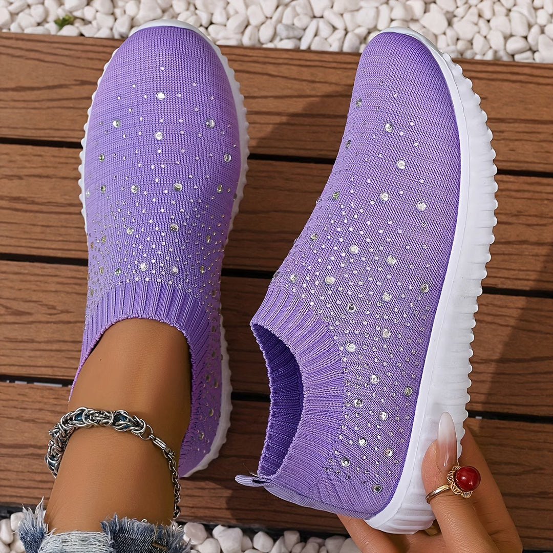 Elizaa – Bequemer Turnschuh Mit Strasssteinen