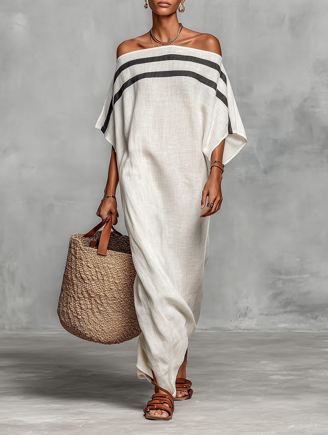 Vilina – Minimalistisches Maxikleid Aus Leinen