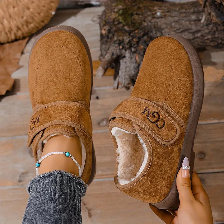 Rokia – Schuhe Aus Kunstfell Mit Verstellbarem Riemen