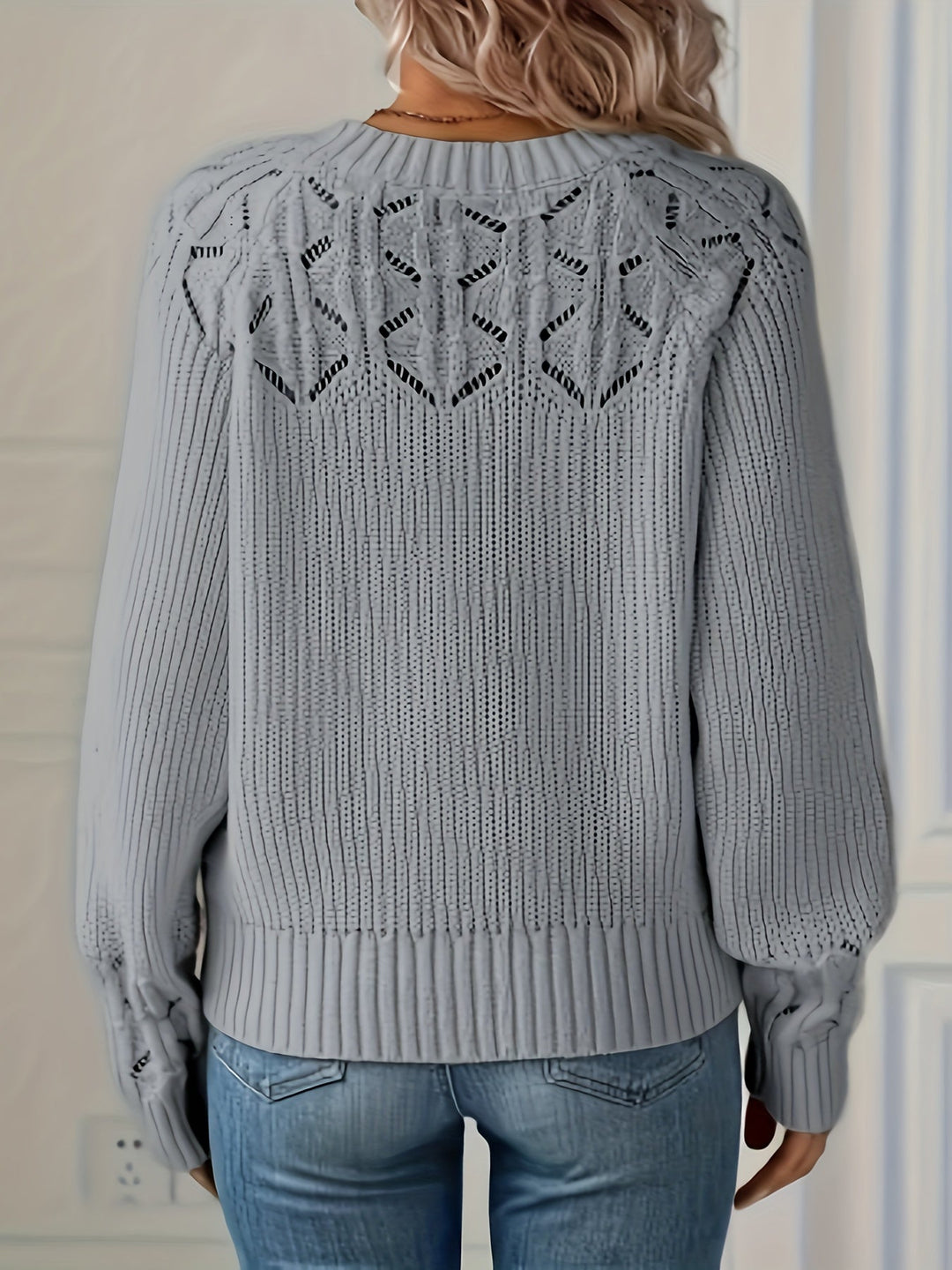Nasia – Eleganter Langarmpullover