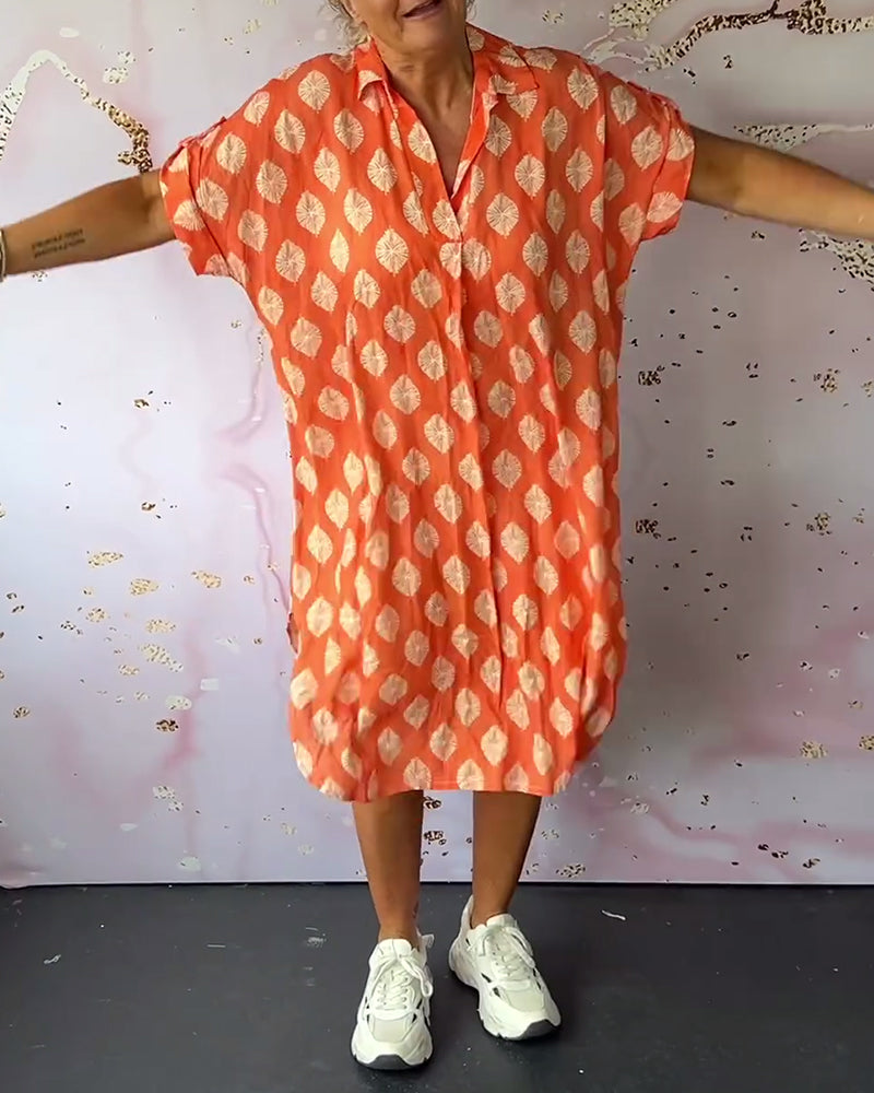 Dini - Stilvolles Kleid Mit V Ausschnitt