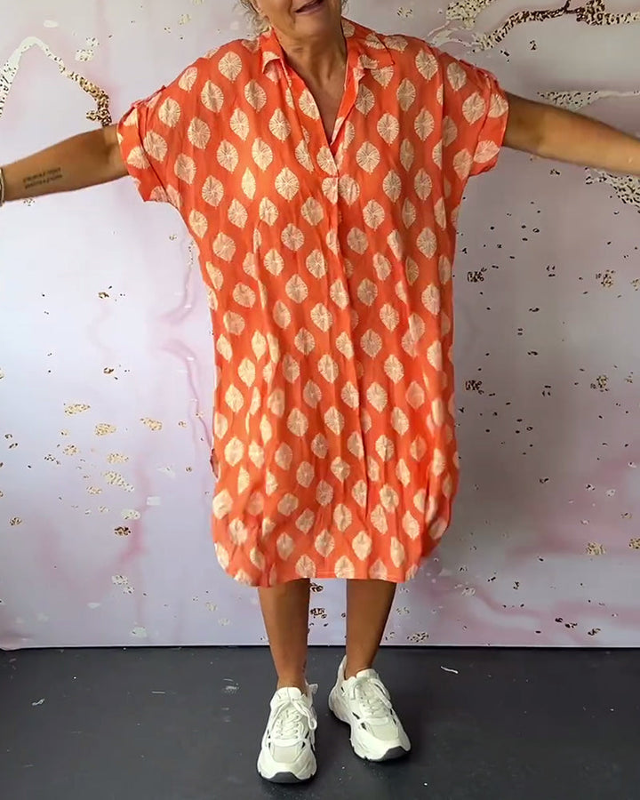 Dini - Stilvolles Kleid Mit V Ausschnitt