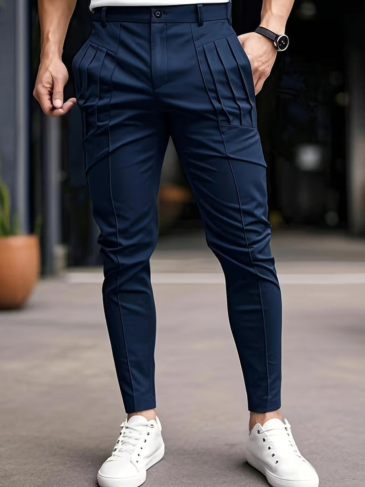 Altmann – Slim Fit Hose mit Bundfalten Und Eingrifftaschen