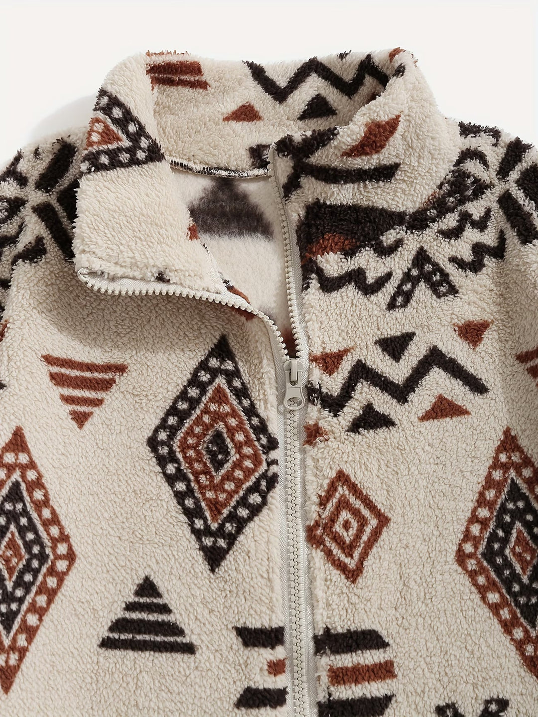 Esra – Langärmelige Jacke Mit Geometrischem Muster
