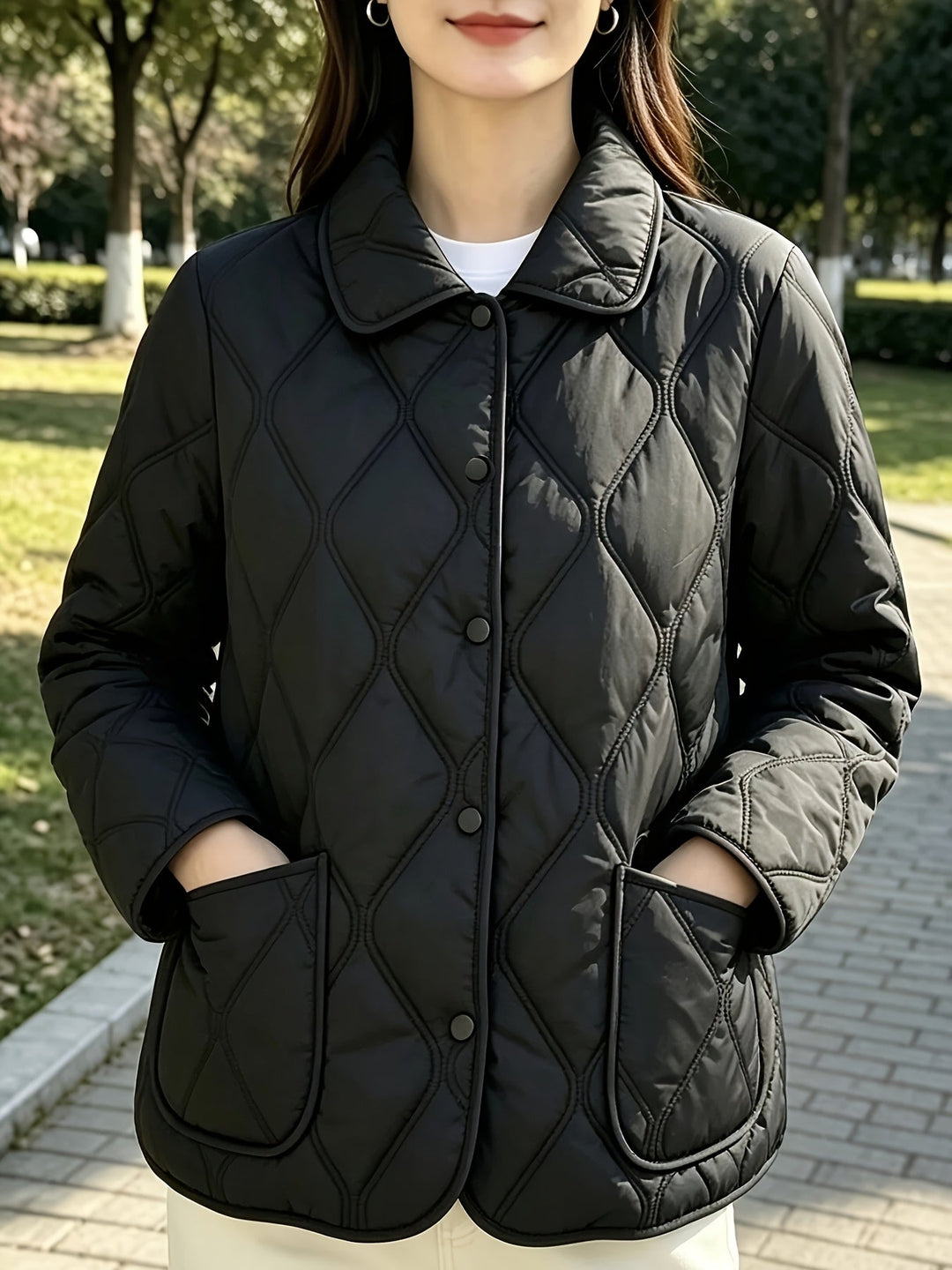 Laurelle - Elegant and Chic Loose Fit Padded Jacket