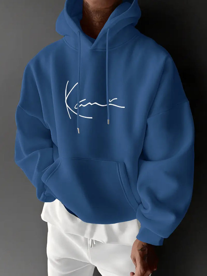 Jayasuriya – Bequemer Kapuzenpullover Mit Unterschrift Aufdruck
