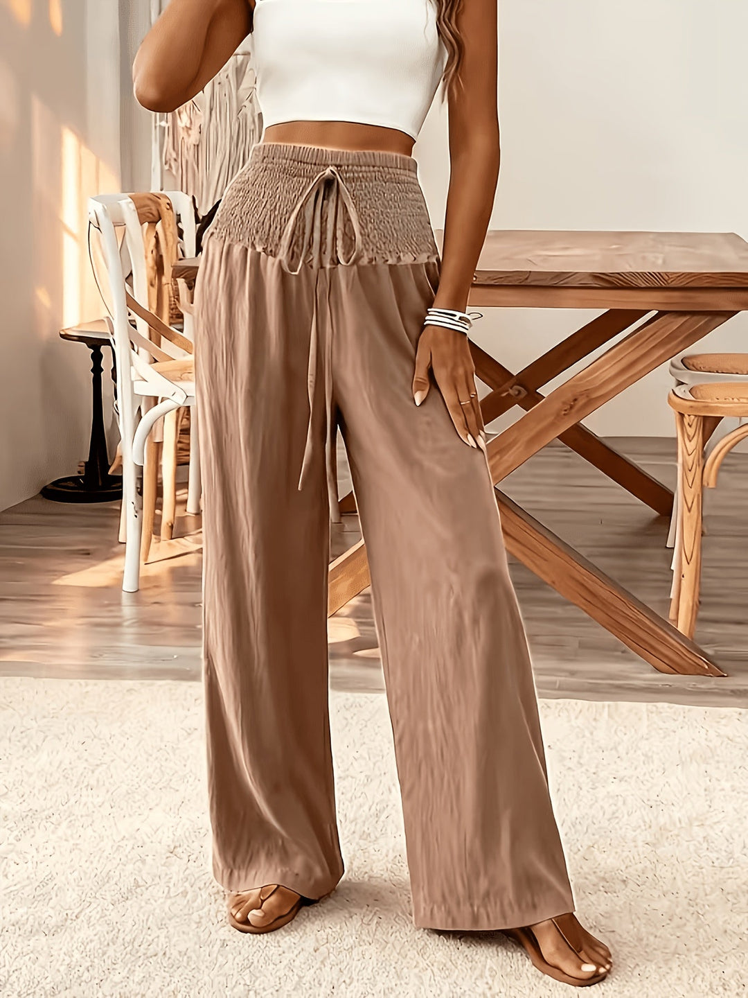Rebeki - Atmungsaktive Lange Hose Aus Baumwolle