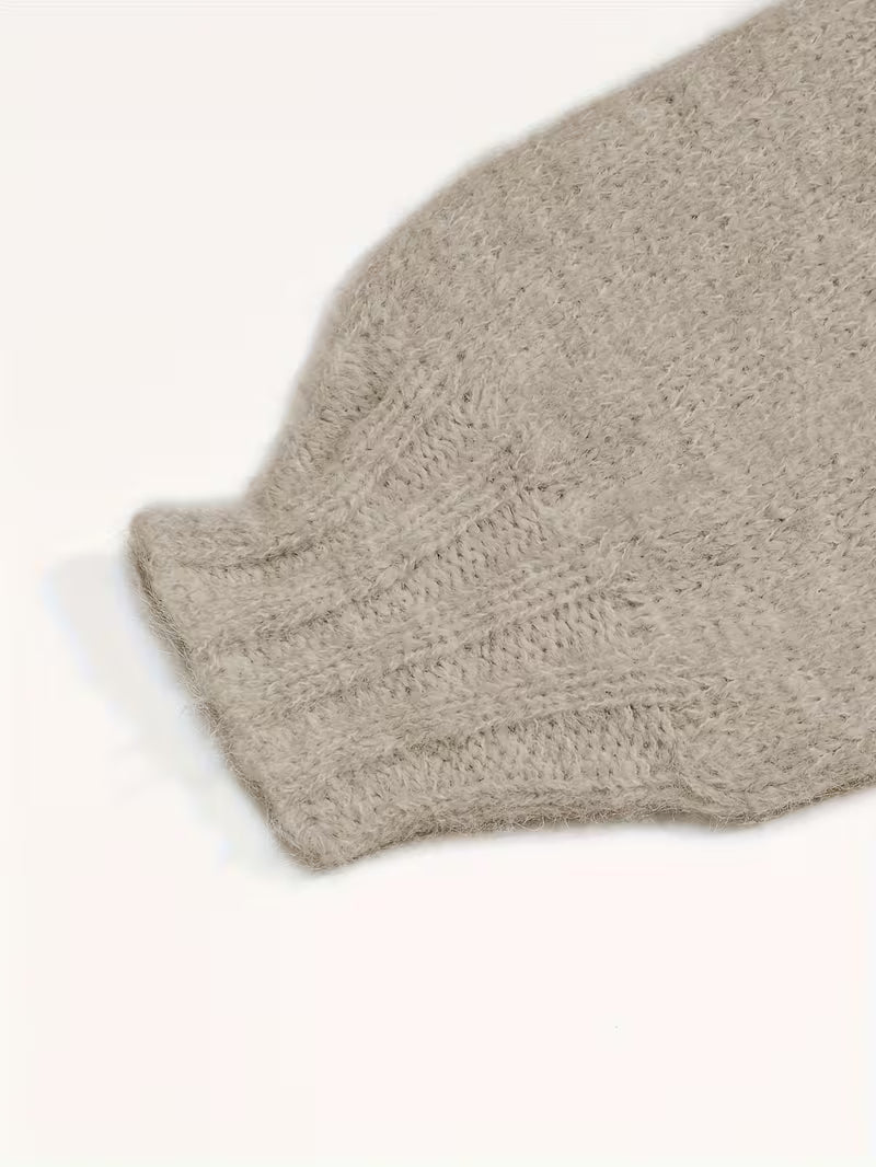 Dariya – Kurzer Und Weicher Strick Pullover