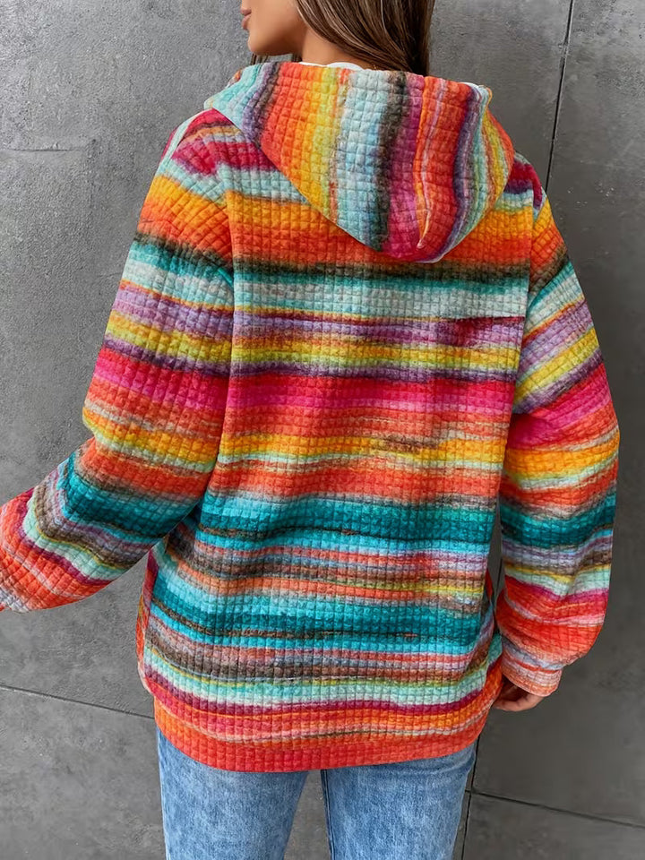 Leoiza – Kapuzenpullover MIT Regenbogenmuster