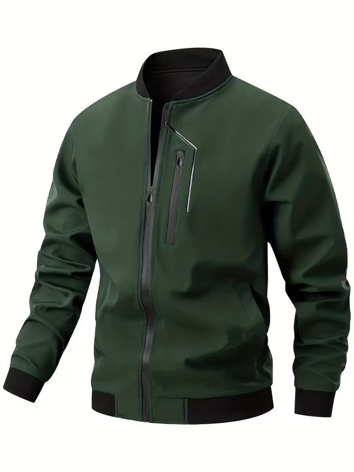 Akrum – Lässige Bomber Jacke Mit Reißverschluss