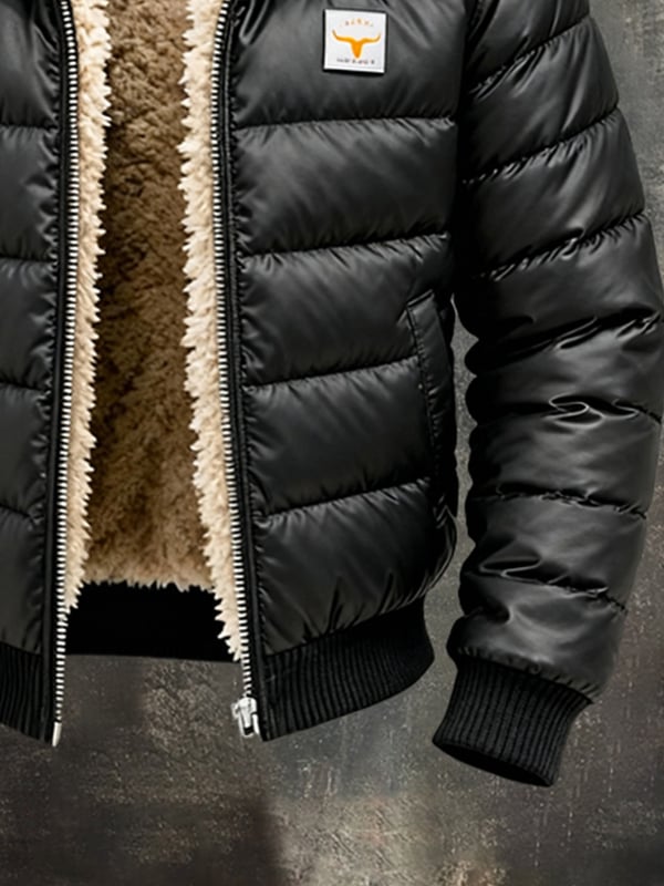 Youssouf – Vintage Leder Jacke Mit Ziernähten Für Den Außenbereich