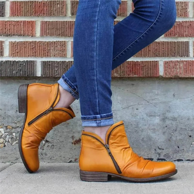 Lianella – Orthopädische Stiefeletten Mit Reißverschluss