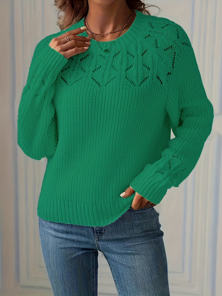 Nasia – Eleganter Langarmpullover