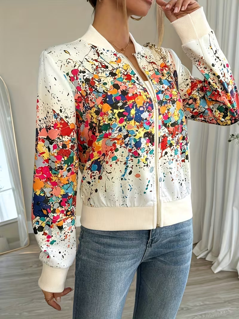 Riena – Jacke Mit Lebhaftem Tie-Dye-Drucken