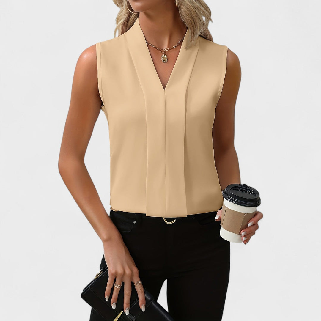 Nekane - Elegante ärmellose Bluse