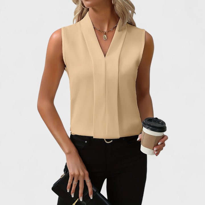 Nekane - Elegante ärmellose Bluse