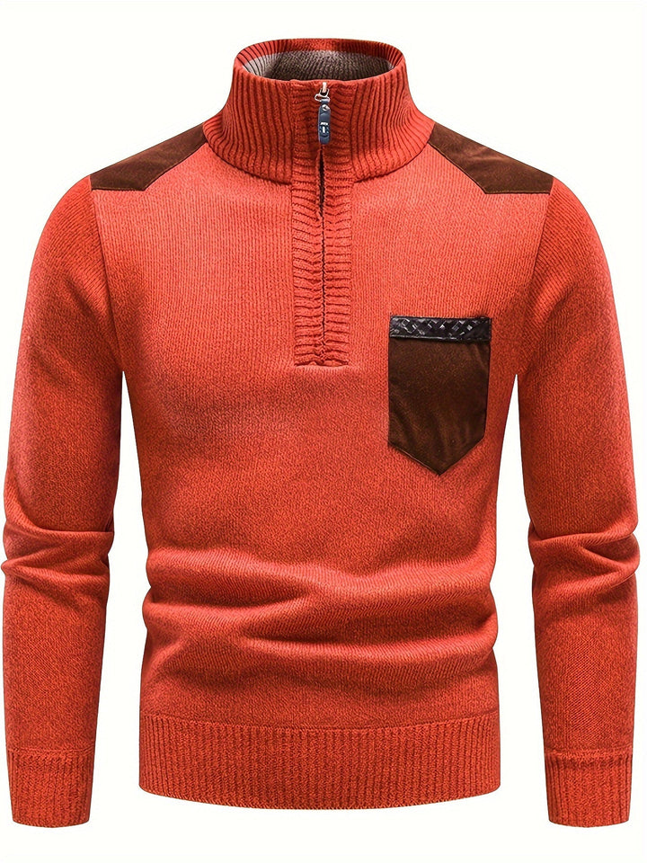 Gerdt – Lässiger Langarm Strickpullover