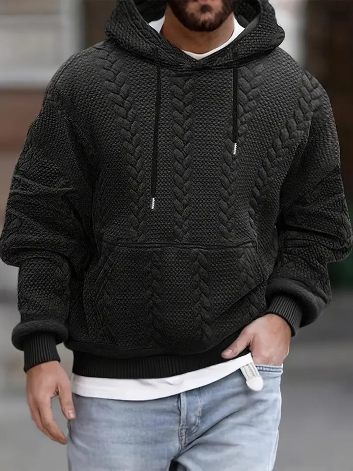 Justus – Langärmeliger Strickpullover Mit Kapuze