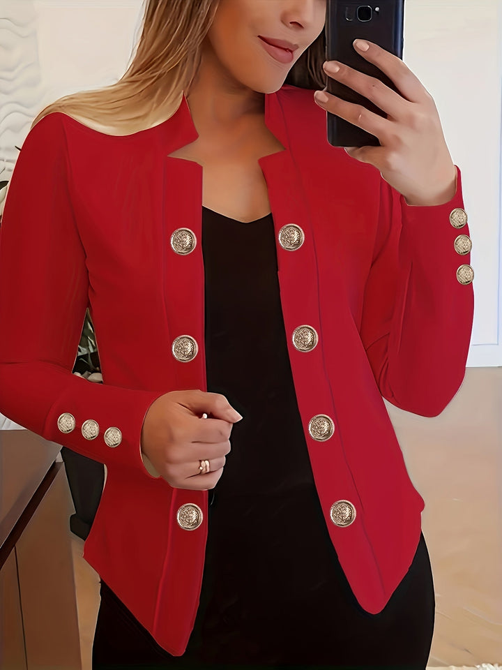 Raakel - Langärmeliger Blazer Mit Doppelreihigem Verschluss Und Manschetten
