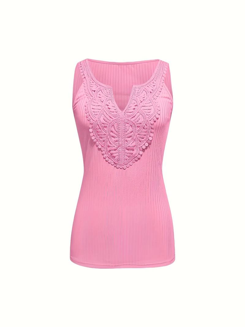 Hajar - Stylisches Spitzen Tanktop
