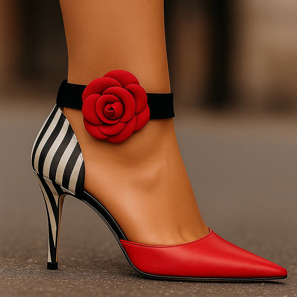 Zenaya – Pumps Mit Floraler Eleganz