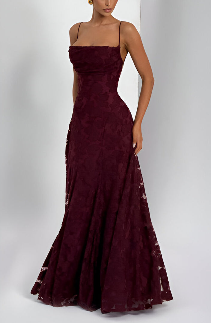 Kaleah – Maxikleid mit Spitzenoberteil