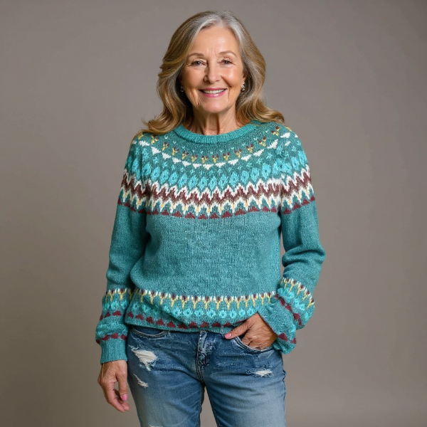 Chiaara - Handge Fertigt Woll Pullover