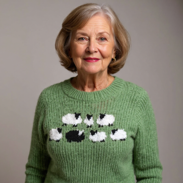 Isabellaa - Handge Fertigt Woll Pullover