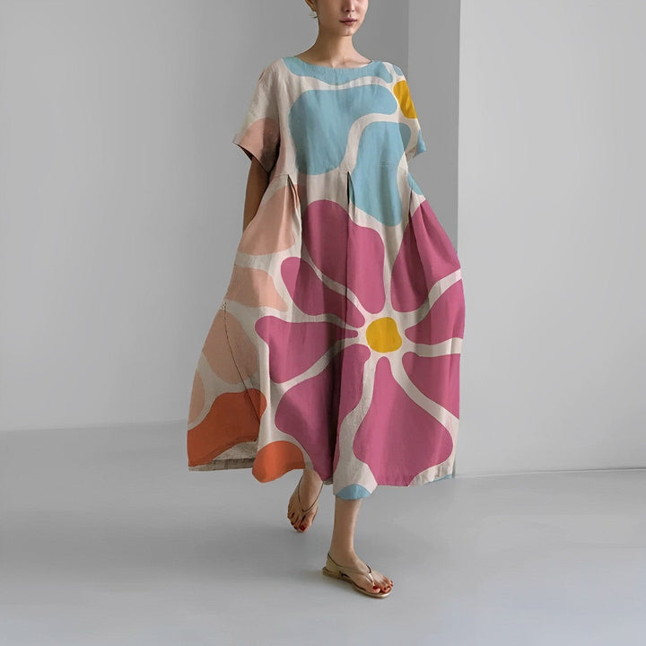 Adelia - Bohème Kleid Mit Blumenmuster