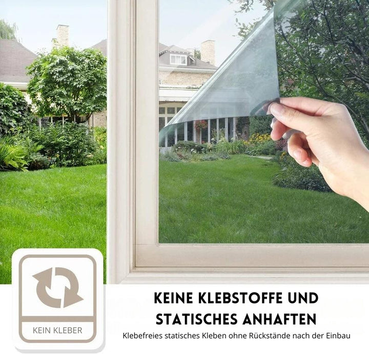 CrystalCover™ -  Sichtschutz, Sonnenschutz, UV-reflektierende Fensterfolie